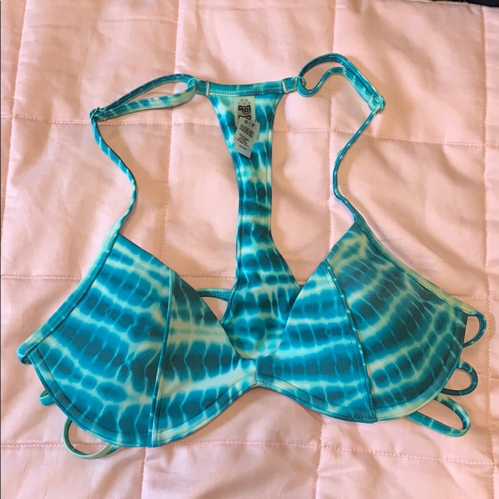 Beautiful blue bikini top